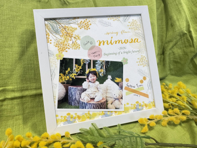 「ママズパーティ」がリニューアル！パーティ気分で楽しもう♪！ミモザ撮影＆フォトフレーム作り