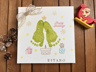 ツリーでおしゃれに！小さな手足♡アートで残しましょ♪