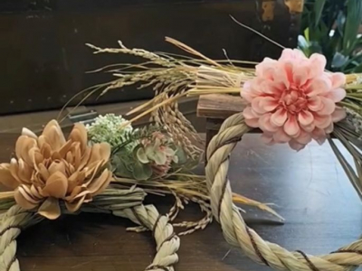 【スイーツ＆ドリンク付き】手作りでアンティーク風しめ縄を作ってみよう！｜セレクトショップ RÉTRO HOUSE