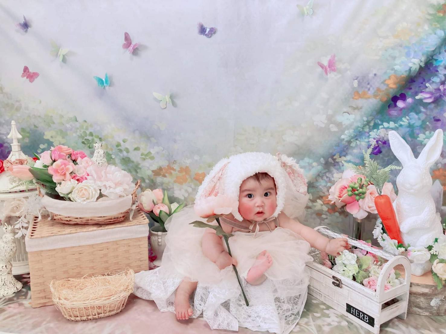 11月・12月は『ひよひよ日和』の年賀状用フォトブースで可愛い写真を残